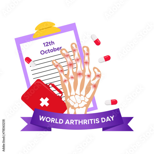 The world arthritis day illustration 