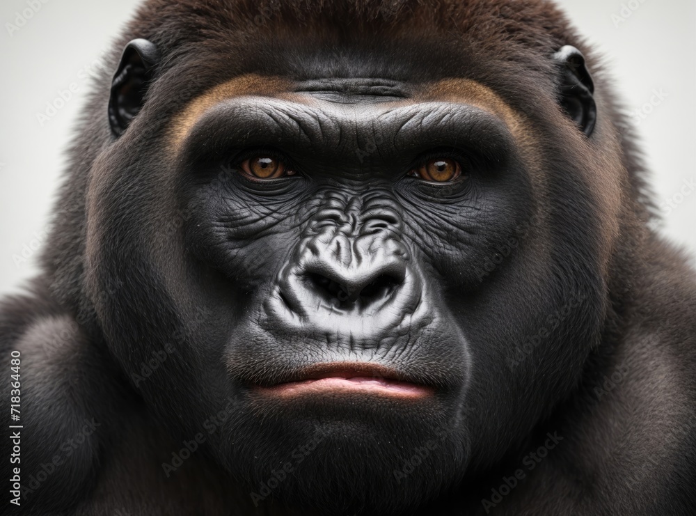 Gorilla Majesty on a Clean Canvas Gorilla Majesty on a Clean Canvas