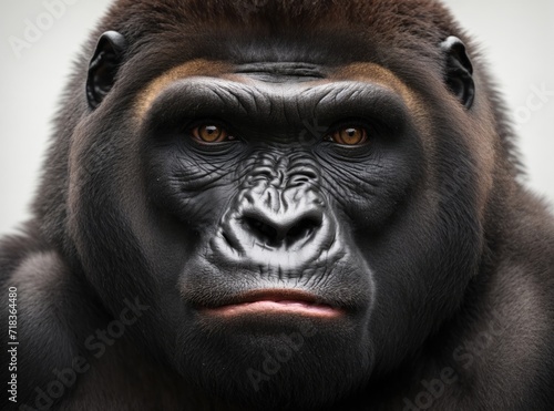 Gorilla Majesty on a Clean Canvas
