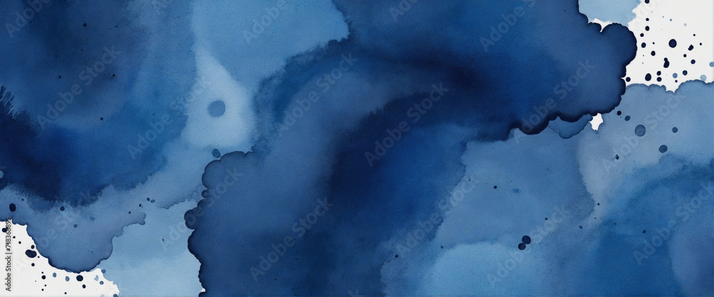 Blue abstract watercolor stripe design Blue abstract watercolor stripe design
