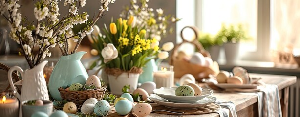 table served for Easter