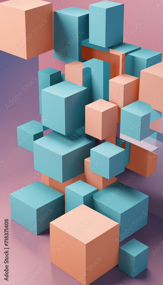 Abstract geometric structures made in 3D. Abstract geometric structures made in 3D.
