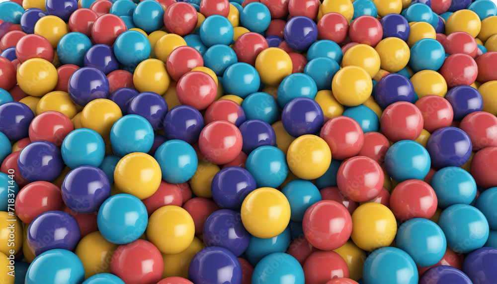 Vibrant orbs, 3D art Vibrant orbs, 3D art