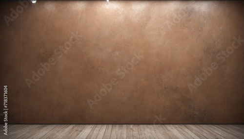 Rustic Brown Canvas Backdrop for Studio Portraits on Dirty Wall © SR07XC3