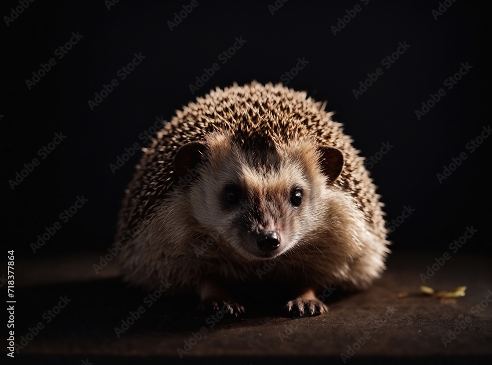 Fototapeta premium Studio Portrait of a Hedgehog