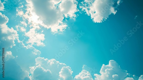 Sky blue clouds wallpaper cloudy.