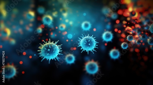 Flu. Flu Concept. Flu Virus. Virus. Pandemic Concept. Epidemic Concept. virus 3d illustration. Coronavirus. Covid 19. © John Martin