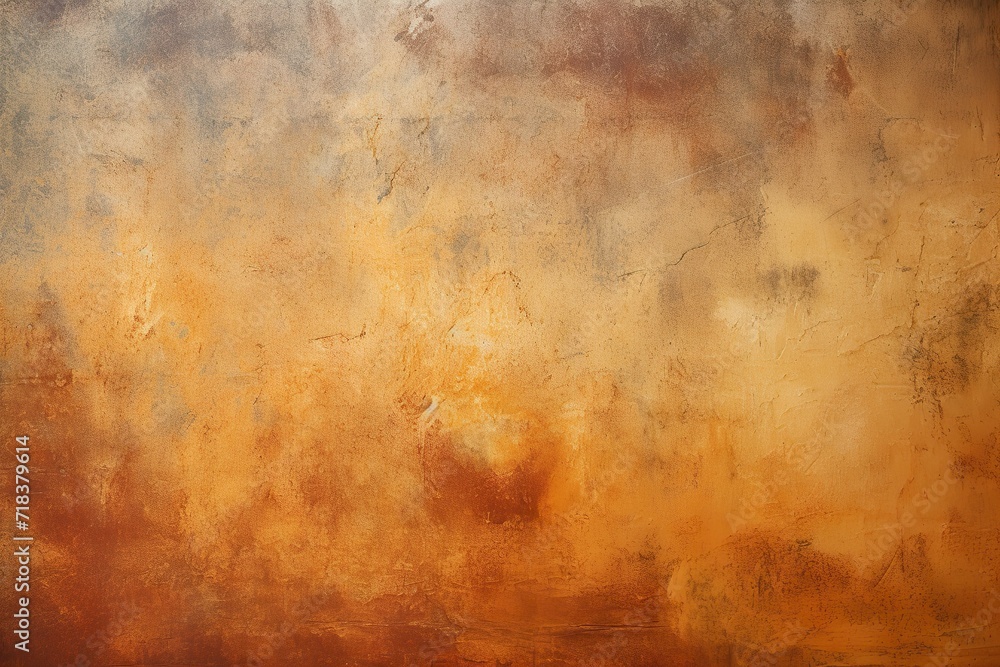 Textured Wall Background with Rustic and Earthy Colors: Deep Oranges, Golden Yellows, and Rich Browns