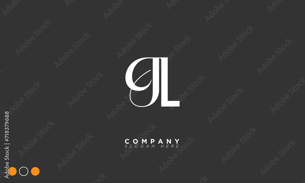 GL Alphabet letters Initials Monogram logo LG, G and L GL Alphabet letters Initials Monogram logo LG, G and L