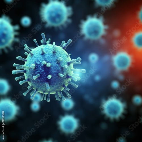 Flu. Flu Concept. Flu Virus. Virus. Pandemic Concept. Epidemic Concept. virus 3d illustration. Coronavirus. Covid 19.