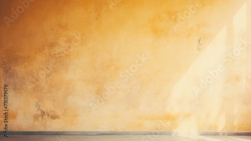 Sunlit Wall Texture Background with Warm and Bright Tones, Radiant Illumination