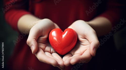  a close up of a person holding a heart in the palm of a heart in the palm of their hands.