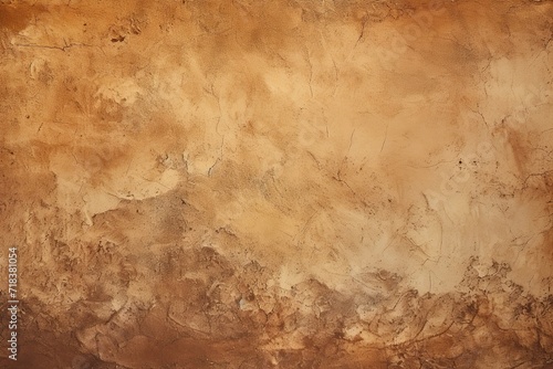 Warm and Earthy Brown Texture Wall Background with Organic Textures and Rough Surfaces © Irfanan