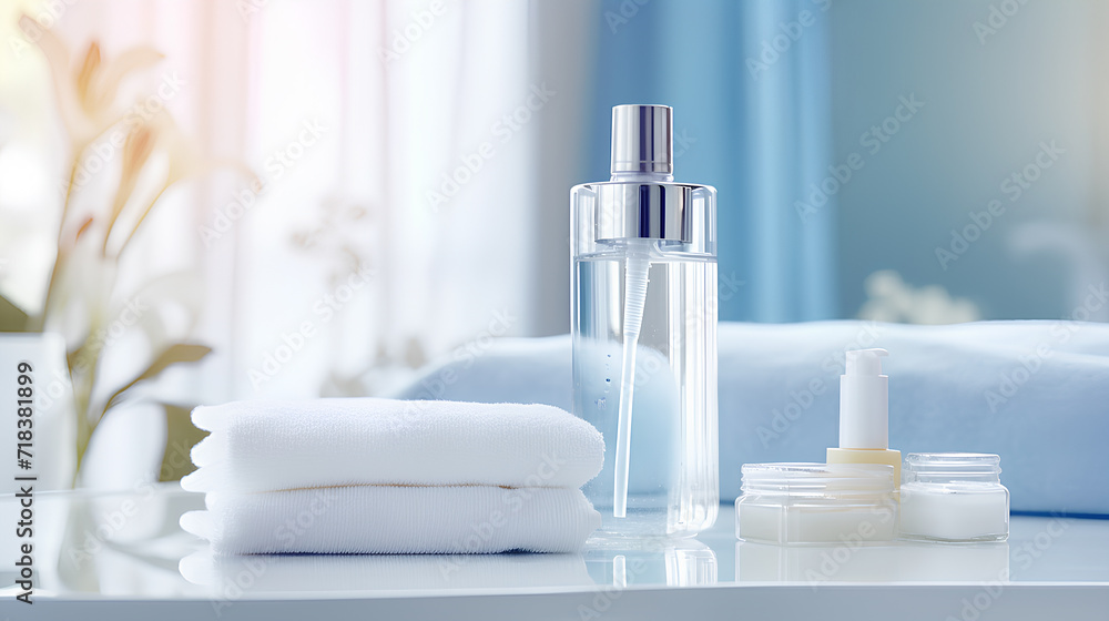Gel bottle with blank label. Cosmetics. Skin care concept. Gel bottle with blank label. Cosmetics. Skin care concept.