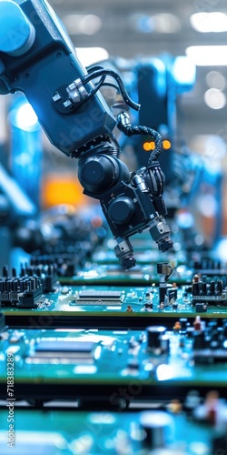 Electronics factory. High p...