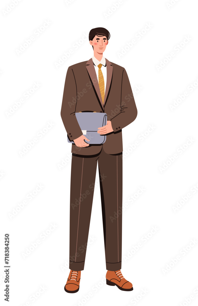 Man in stylish clothes vector concept