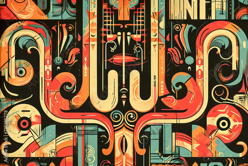 vintage-inspired design with retro typography