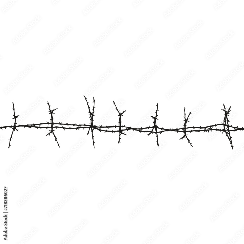 Barbed Wire Line Diagrams - Abstract Clipart Barbed Wire Line Diagrams - Abstract Clipart