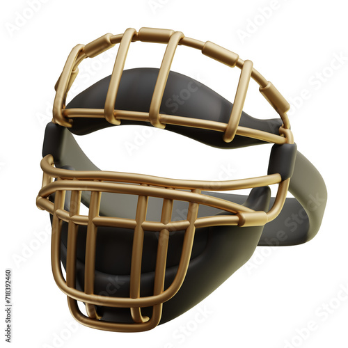 3d illustration Catcher's Masks