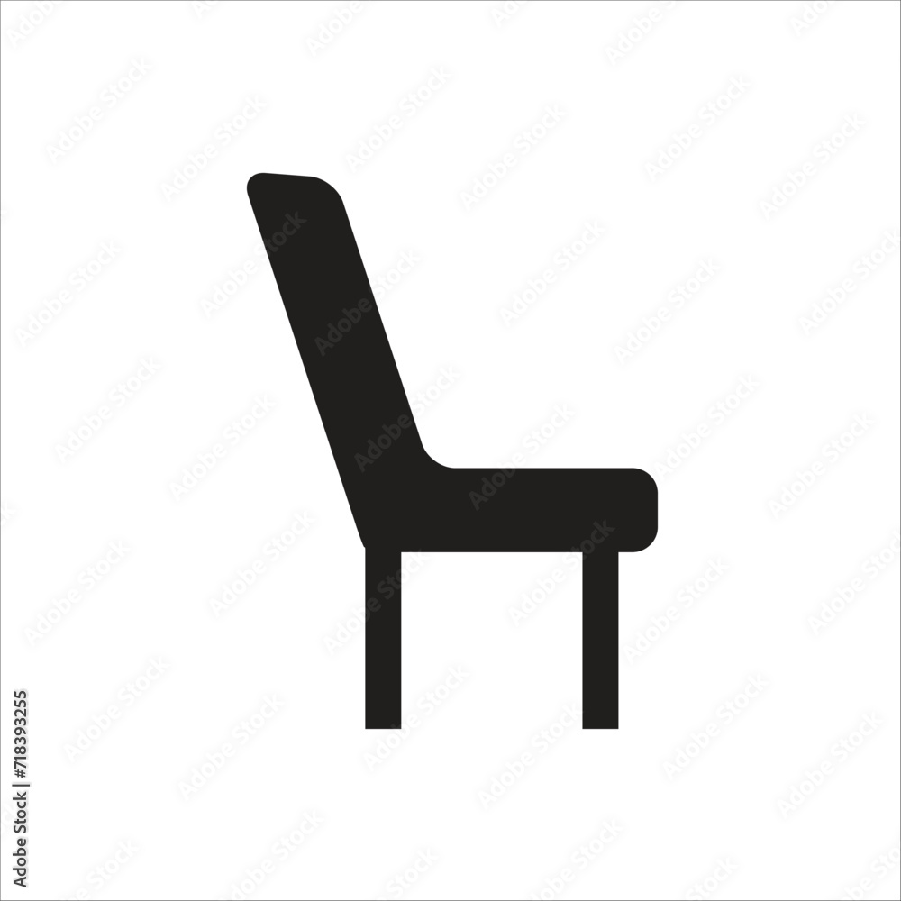 chair vector icon line template chair vector icon line template