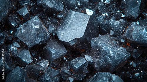 Photo of diorite with a characteristic combination of dark and light crystals, like a cosmic symph photo