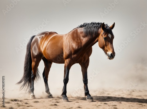 Studio Portrait of a Horse