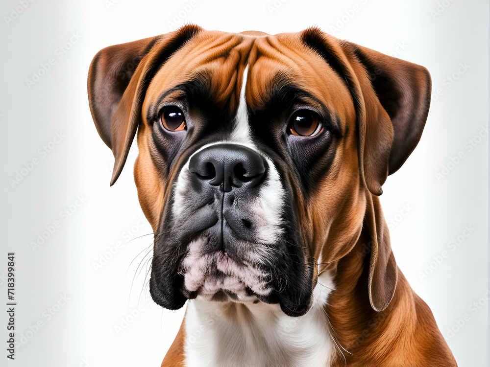 Portrait of the Boxer dog