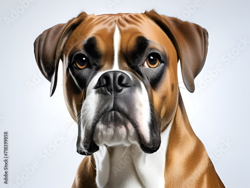 Portrait of the Boxer dog