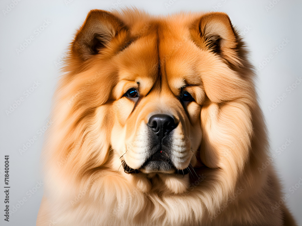 Portrait of the Chow Chow dog