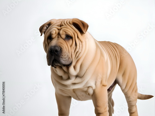 Portrait of the Chinese Shar Pei dog