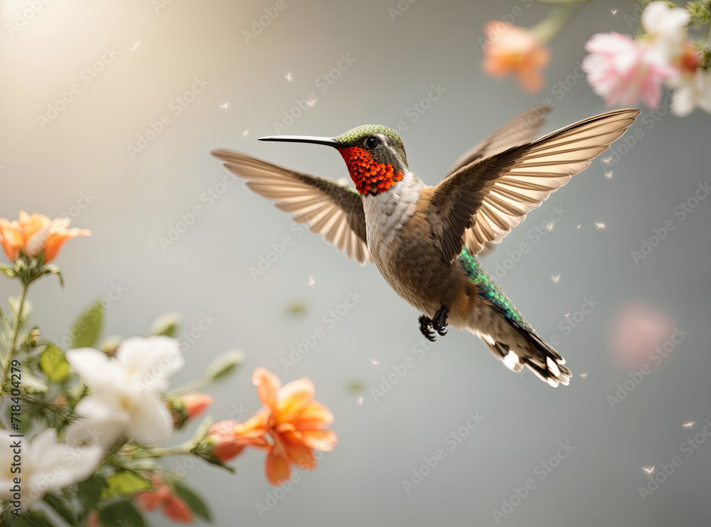 Studio Photography of a Hummingbird