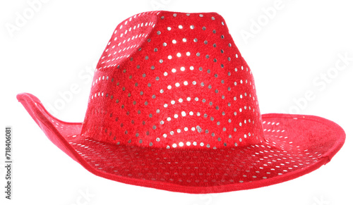 Red sequin women cowgirl hat