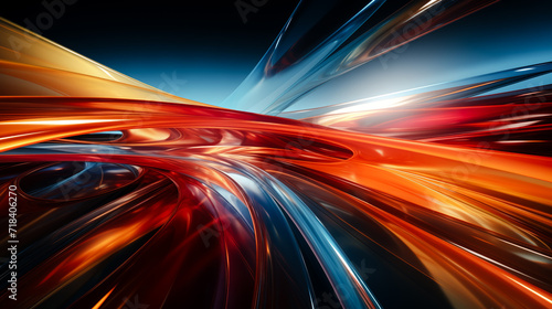 motion blur effect, abstract light trails, artistic 3d colorful background