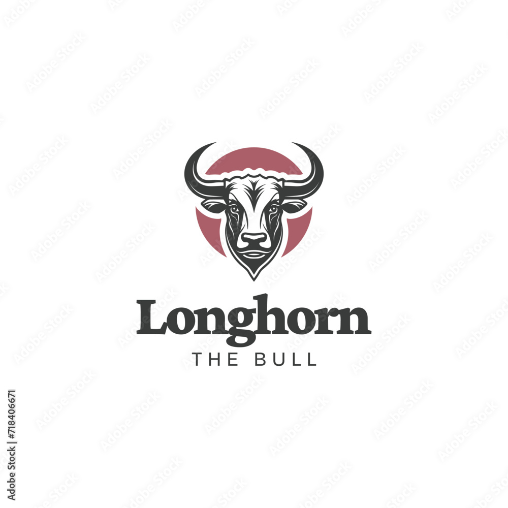 buffalo bull longhorn logo,bull longhorn logo,texas longhorn cattle head icon logo