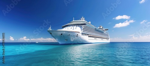 cruise ship in the ocean
