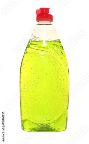 Washing up liquid in a bottle
