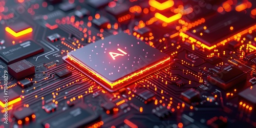 AI hologram on top of a chip