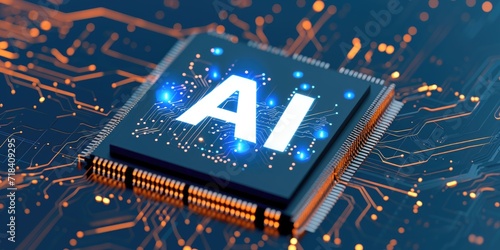 AI hologram on top of a chip
