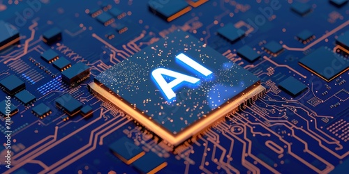 AI hologram on top of a chip