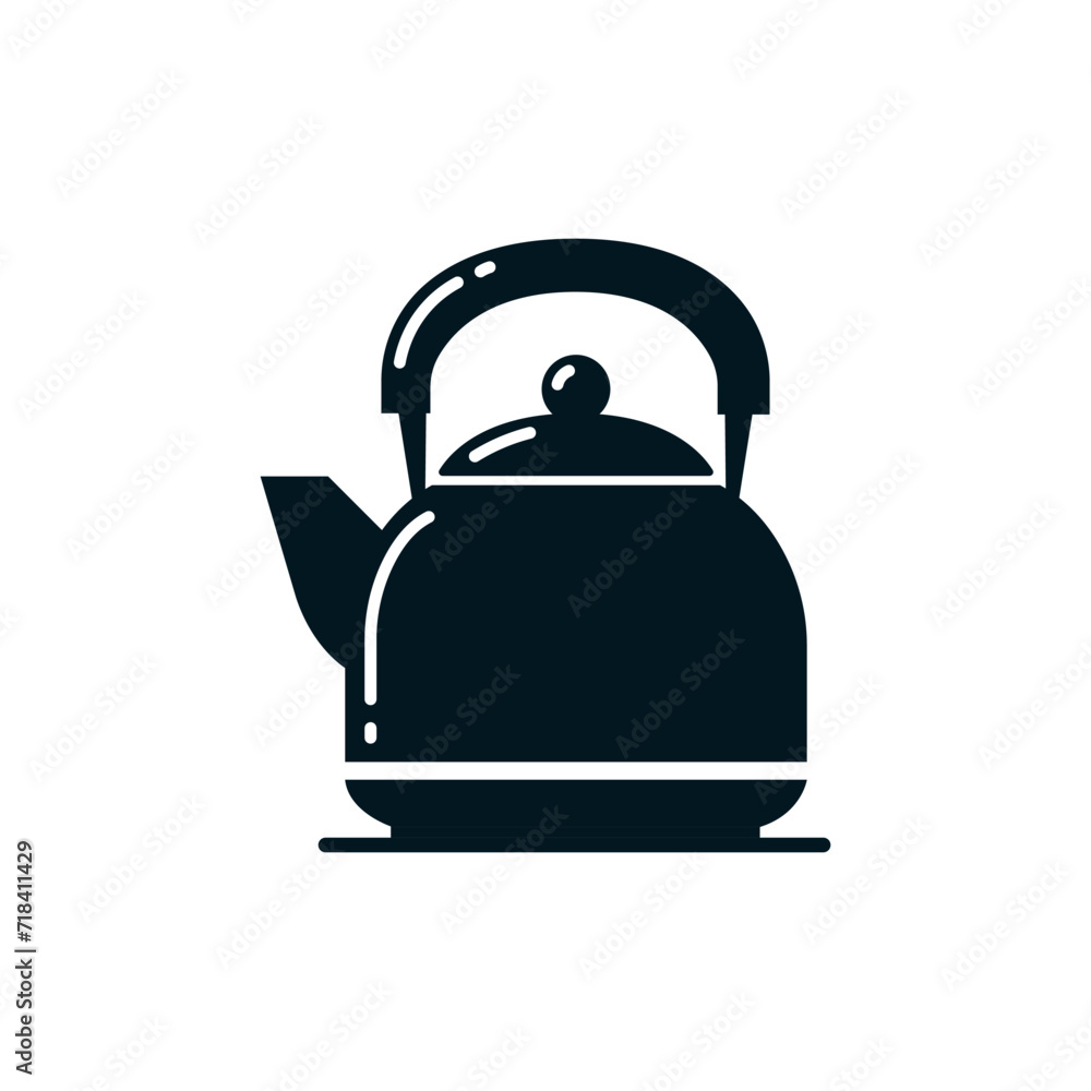 kettle flat icon. Isolated vector illustration kettle flat icon. Isolated vector illustration
