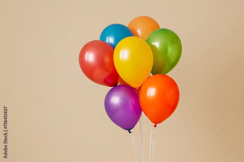 balloons isolated on a color background with copy space text balloons isolated on a color background with copy space text