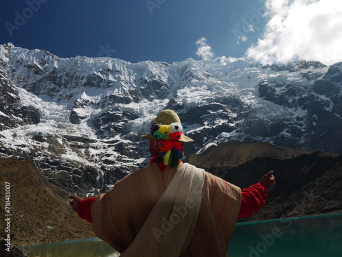 Peruvian guide in the Salkantay trail photo