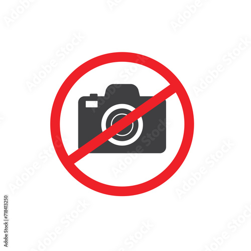 no photos or video allowed, vector art.