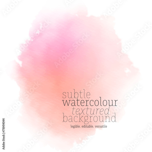 coral watercolor splotch