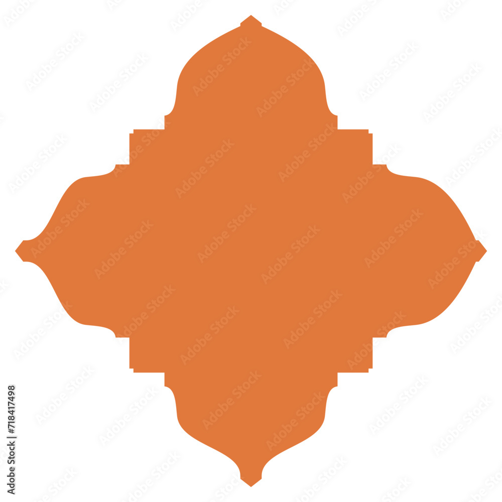 islamic shape illustration flat arabic window frame islamic shape illustration flat arabic window frame