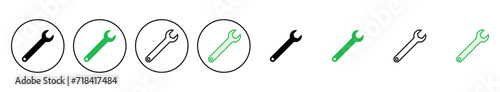 Wrench icon set. repair icon vector. tools icon vector