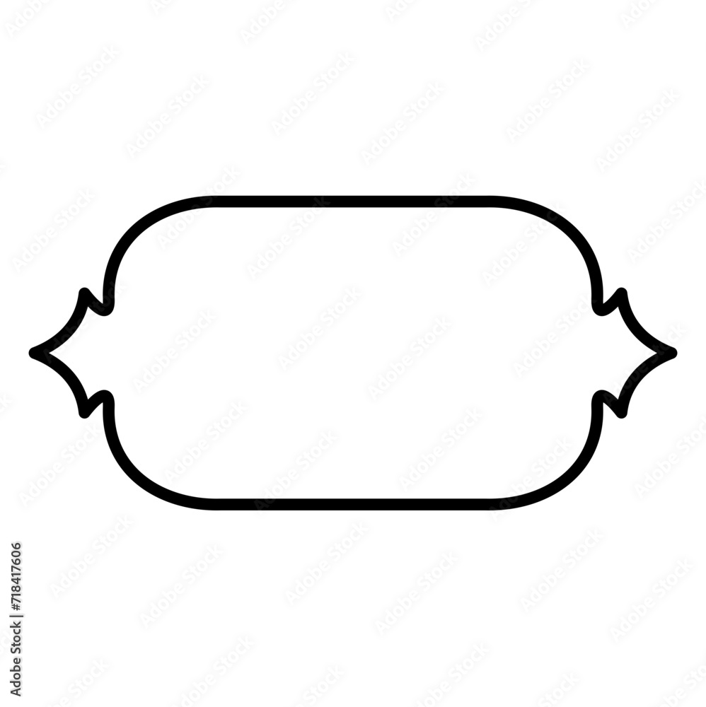 Islamic frame shape lines style Islamic frame shape lines style