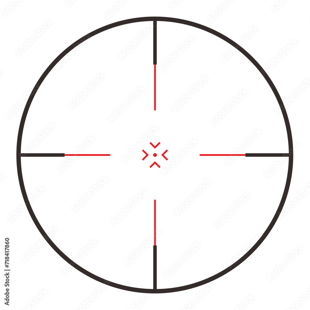 sniper scope view vector 