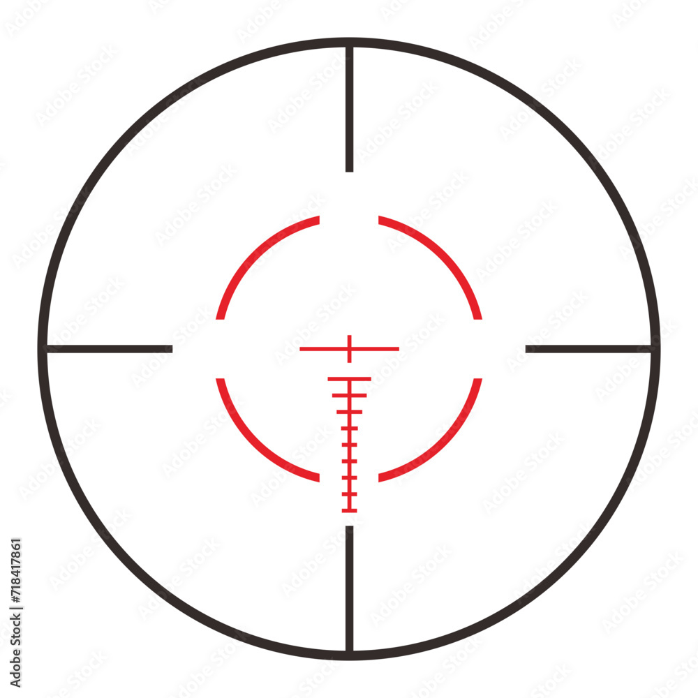 sniper scope view vector 