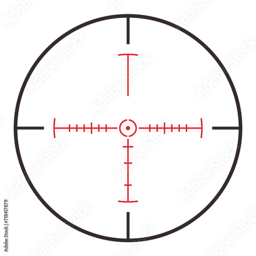 sniper scope view vector 